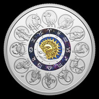 2024 CANADA $30  PURE SILVER 2 OZ COIN  SIGNS OF THE ZODIAC MINT