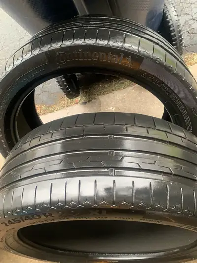 continental SportContact all season performance tires. All tires in great condition. Dot year 2024....