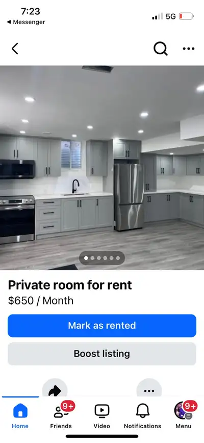 Basement for rent