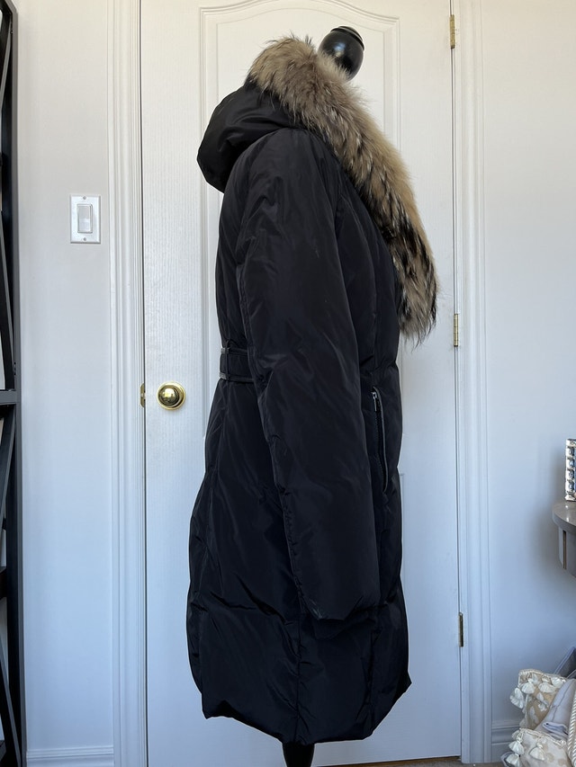 OOKPIK Long Winter Coat Real Fur / Manteau D’Hiver Fourrure L Femmes