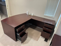 Work desks and cabinets
