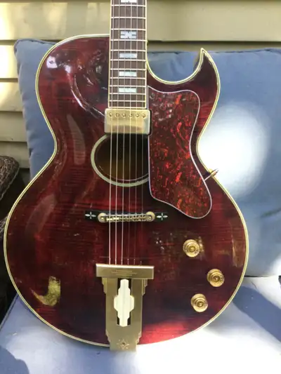 Vintage  Mann Ibanez 2453 Howard Roberts archtop electric gu, View more