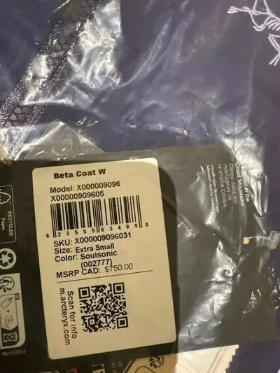 Arc'teryx Women's Shell Jackets Beta Coat NEW SIZE ES L XL AVAIL, View more