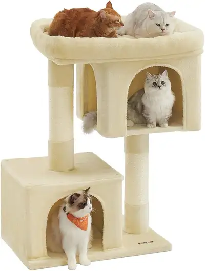 39.8-Inch Cat Tower, Beige Color , View more