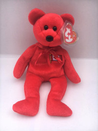 TY Beanie Baby bear PIERRE 8" Vintage Retired /New with all Tags