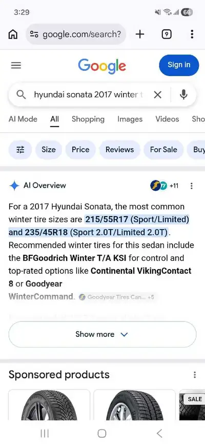 Brand new Steele rims Tire size 215 55 r17 Barely used Was installed on 2017 sonata 5 bolt pattern 8...