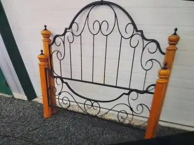 KING SIZE SPANISH STYLE HEAD + FOOT BOARD + RAILS, View more