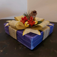 Ad #2 - 3 Different Small Unlit Christmas Gift Boxes - $15.00 EA
