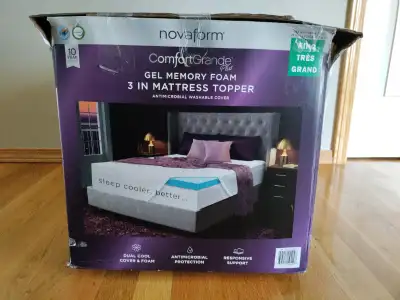 NovafortGrande Plus Gel Memory foam 3" Mattress topper for sale., View more
