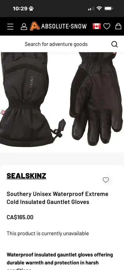 SealSkinz Southery Gauntlet Gloves, View more