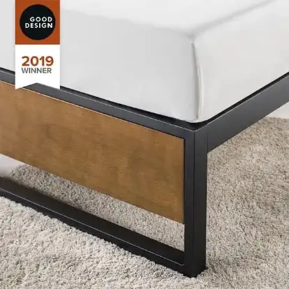 Zinus 14inch Ironline Platform Bed Frame, King in Beds & Mattresses in Markham / York Region - Image 7