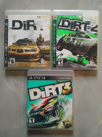 3 Dirt games for PS3 $18 each