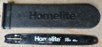 Homelite 16" Chainsaw Bar & Protective Chainsaw Sleeve