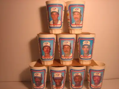 1985 TORONTO BLUE JAYS COKE A&P DOMINION JAYS FOR KIDS GLASSES, View more