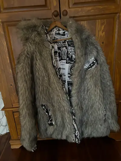 Men's Winter Grizzy Faux Coat, View more