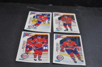 1993-1994 PANINI hockey NHL Stickers lot of +- 23 montreal canad