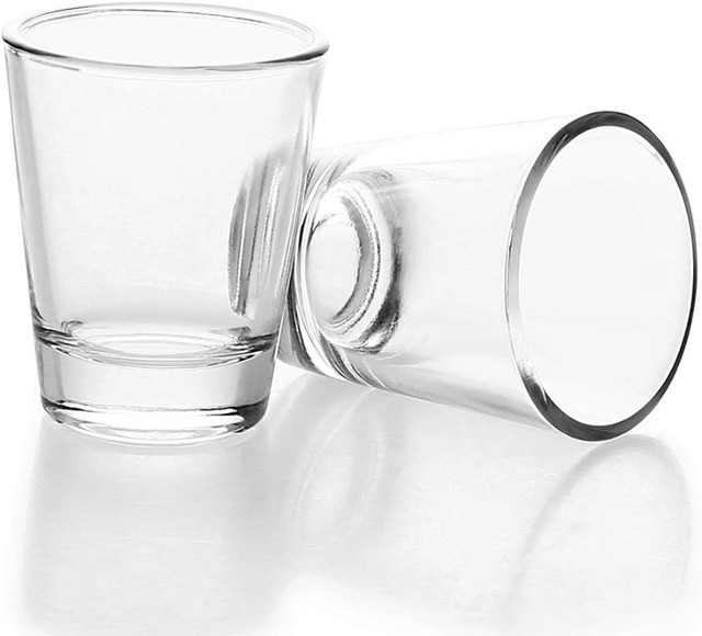 1.5 oz Shot Glasses Sets with Heavy Base, Clear Shot Glass (4) in Kitchen & Dining Wares in Markham / York Region - Image 3