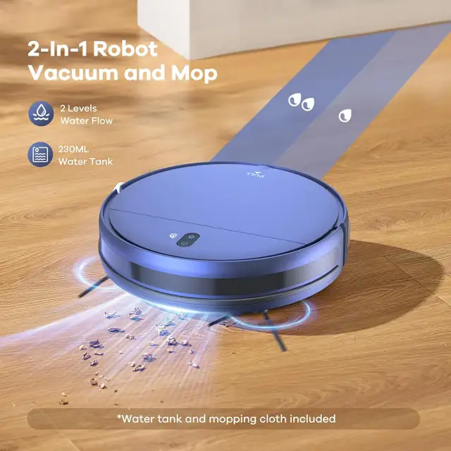 ZCWA Robot Vacuum and Mop Combo, 2 in 1 Mopping Robotic Vacuum in Vacuums in City of Toronto - Image 3