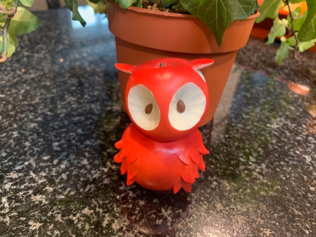 Enesco Home Grown Vegetable Collectible “Orange Red Apple Owl” in Arts & Collectibles in City of Halifax - Image 2