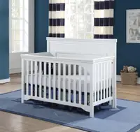 Concord White Solid Wood Crib