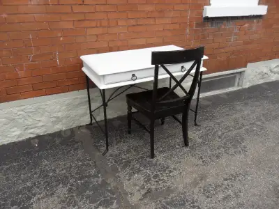 Antique Desk with Chair, View more