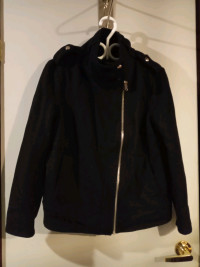 Manteau pour l'hiver Forever 21 pour femme,  noir , moyen