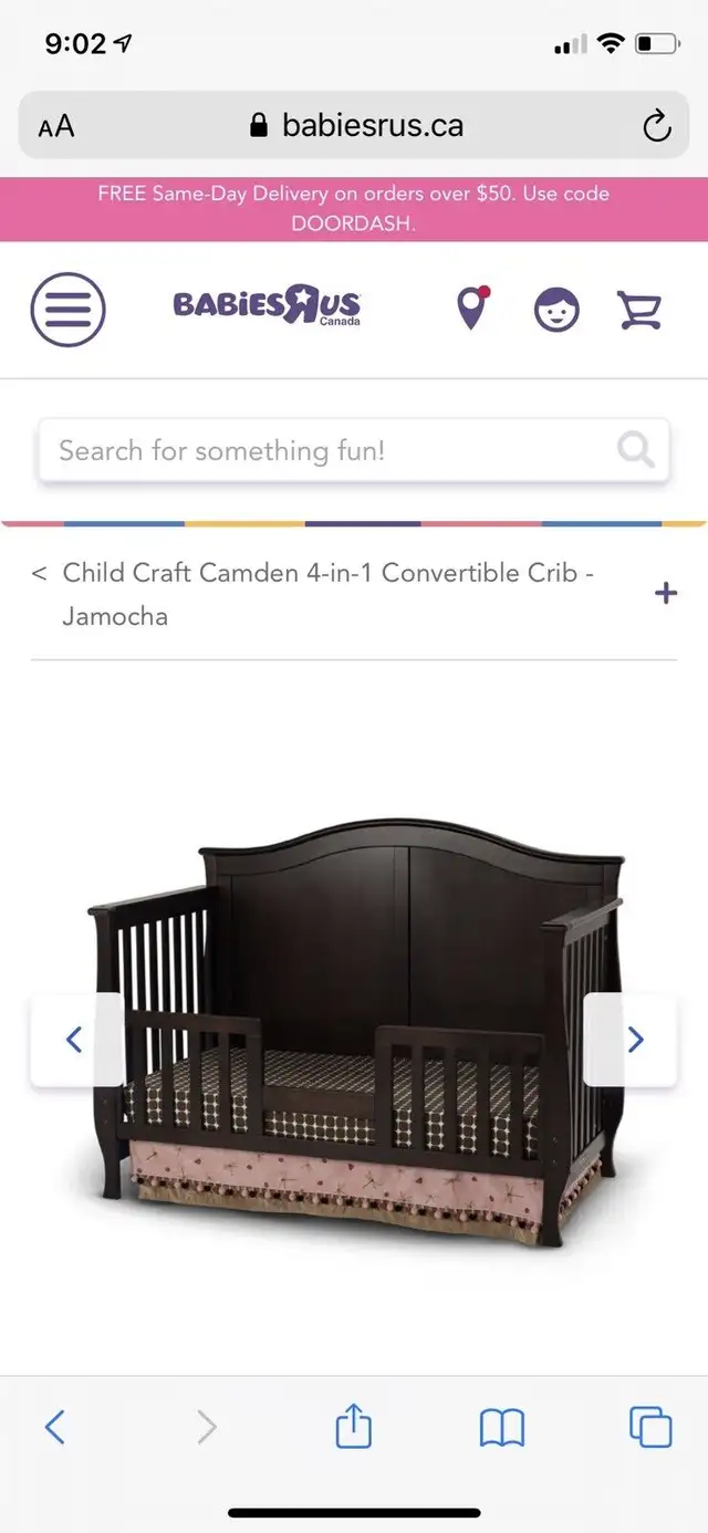 Bily Sydney black 4 in 1 wood crib in Cribs in Edmonton - Image 3