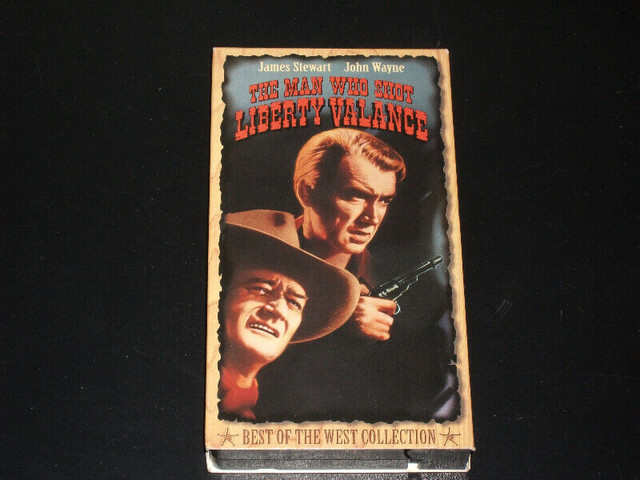 The man who shot Liberty Valance (1962) Cassette VHS dans CD, DVD et Blu-ray  à Ville de Montréal