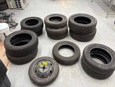 Misc Tires , all with good tread left except the Ford rims 2 Cooper M+S 235/60/17 $80 2 Eldorado 175...