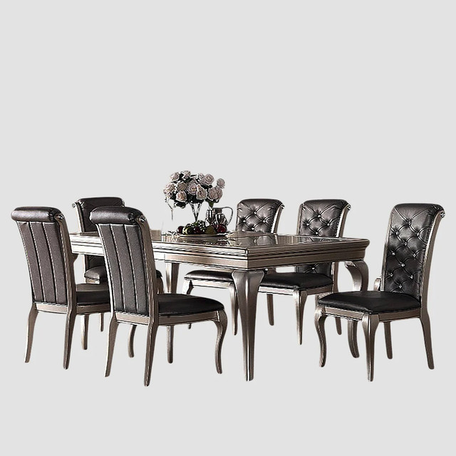 New  7-Piece Dining Table Set With Tempered Glass Table Top Sale in Dining Tables & Sets in Markham / York Region