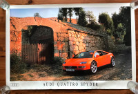 Audi Quattro Spyder factory poster