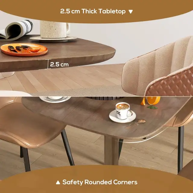 Solid rubberwood dining Table  4ppl  Modern Kitchen Table in Dining Tables & Sets in Markham / York Region - Image 5
