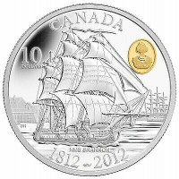 2012 $10 pure silver HMS Shannon 