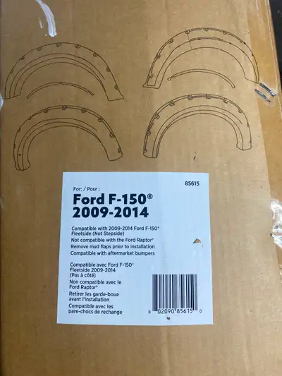 Fender Flares F-150 2009-2014 New still in unopened box $200 firm