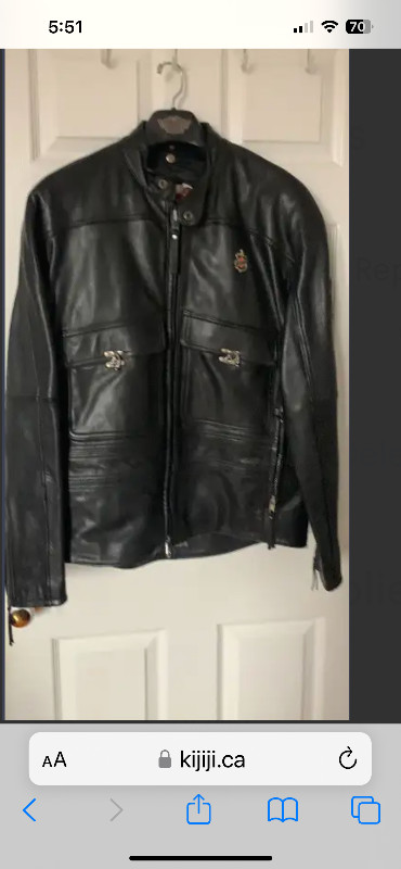 Harley Davidson Leather Jacket with Removable winter lining in Men's in City of Toronto
