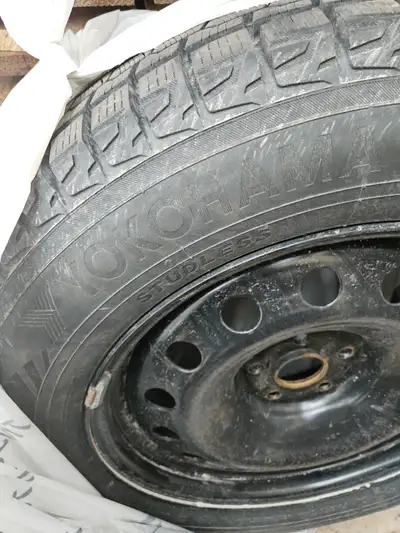 Yokohama snow tires in steel rims. 235/65R18. Tires in great shape used only 1.5 winters. Rims are T...