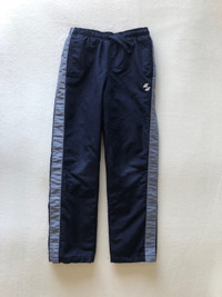 Boys Size 10/12 Fleece Lined Wind Pants - Navy Blue
