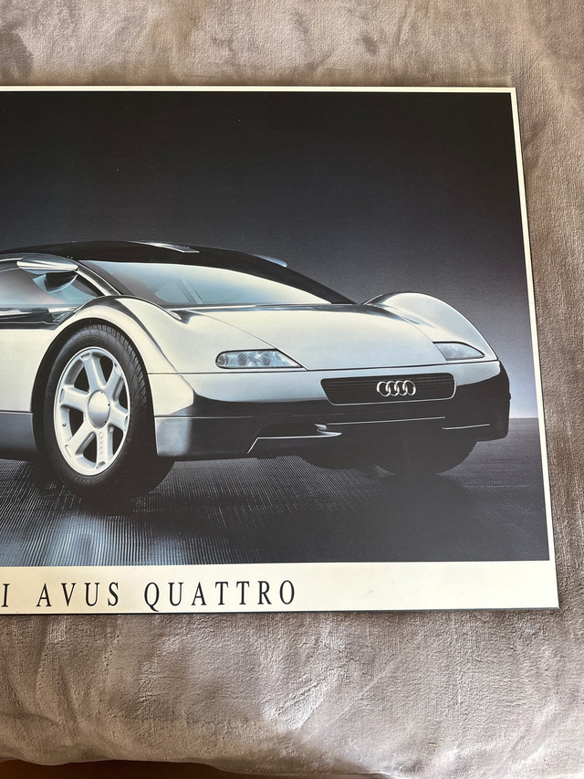 Audi AVUS QUATTRO  dealer poster  in Garage Sales in City of Montréal - Image 2