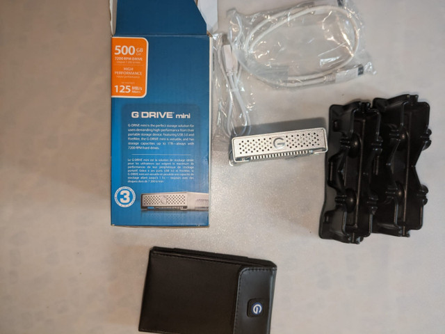 disque dur G-Technology G-Drive Mini 500GB External HDD 7200RPM dans Accessoires pour portables  à Ville de Montréal - Image 3