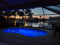  Florida Cape Coral Fort Myers waterfront vacation rental home.
