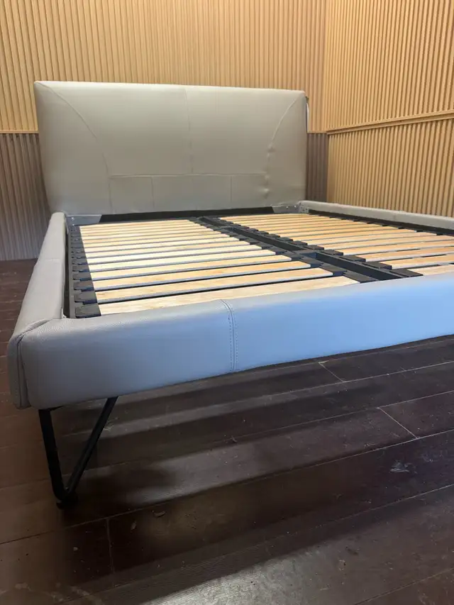 Queen Leather Bed Frame - Brand New63005666449409122