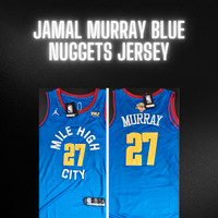Jamal Murray Blue Denver Nuggets Jersey Med & Large
