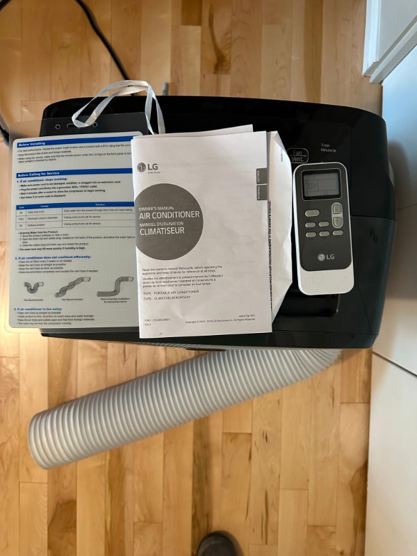 Air Conditioner (12,000 BTU; Portable with Remote) Heaters, Humidifiers & Dehumidifiers