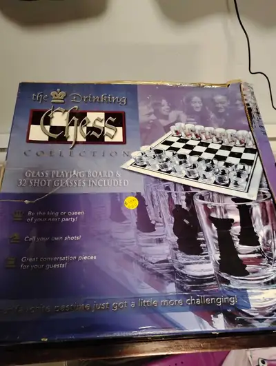 Like new CHESS Board drinking game, View more