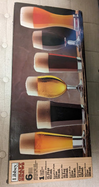 Libbey Craft Brews 6-Piece Assorted Beer Drinkware Glass Set