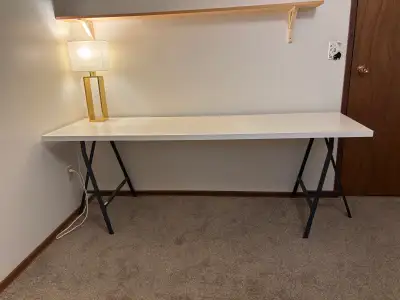 Office Desk/Craft Table and/or Lamp, View more