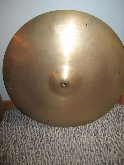Vintage Zildjian Ride Cymbal and Cymbal Cleaner, View more