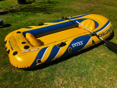 Inflatable Boat for Sale. Intex Challenger 3. Boat is as new condition with no patches and no leaks....
