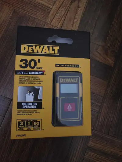 Dewalt 30 ft laser tape measure bnib, View more