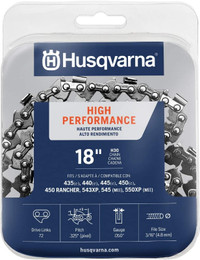Husqvarna 531300439 18-Inch H30-72 (95VP) Pixel Saw Chain